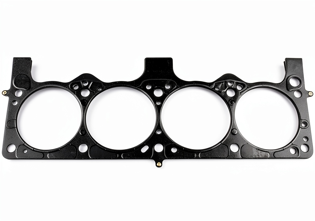 Installing Cometic C5456-040 Head Gasket for Automotive Performance on a workbench with tools laid out