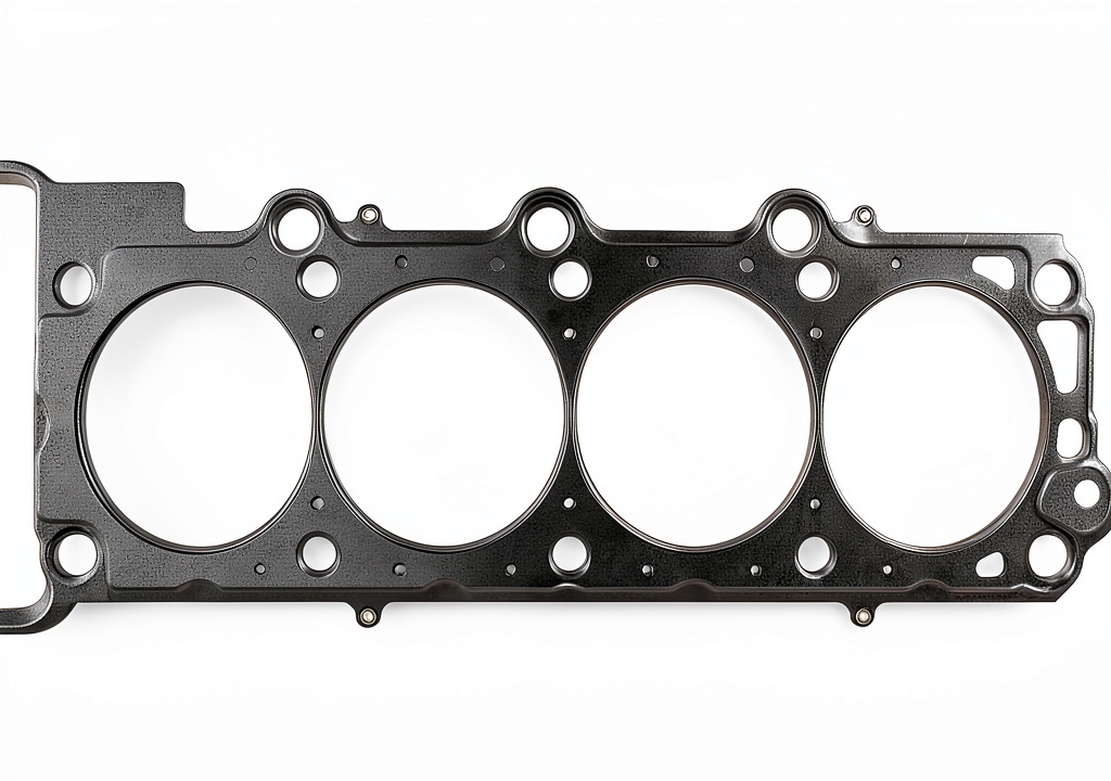 Installing Ford 4.6 Head Gasket Mr Gasket Stainless Steel on a wooden workbench
