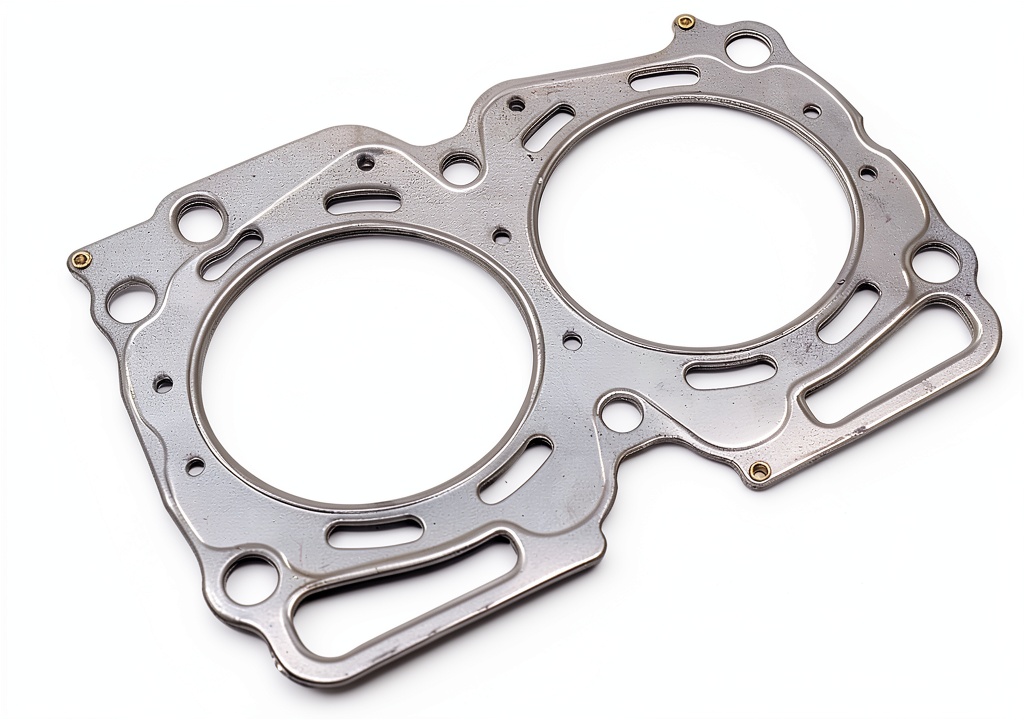 Installing Cometic C4261-027 Head Gasket Copper Performance on a wooden workbench