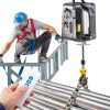 3 in 1 1100lbs Electric Hoist Winch，120 Volt 1500W Portable Electric Winch with Manual/Cable/Wireless Remote Control for Attic Lift，Deer Hoist，Garage，Warehouses，Factories (Black)-3