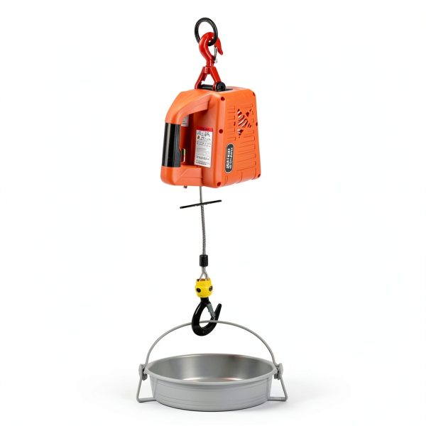 Portable Electric Hoist,1100LB Electric Winch Crane, 2 in 1 Winch Engine Crane,25 ft Lifting Height with Wire Remote Control and Overload Protection,Warehouses,Factories and Construction Sites-7