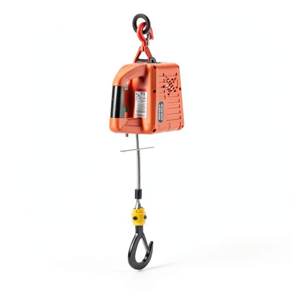 Portable Electric Hoist,1100LB Electric Winch Crane, 2 in 1 Winch Engine Crane,25 ft Lifting Height with Wire Remote Control and Overload Protection,Warehouses,Factories and Construction Sites-2