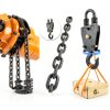 Electric Chain Hoist Winch 1Ton, 20Ft Wired Remote Control w/Emergency Stop Switch Double Chain Design Max Load 2200lbs Max Lift Height 20Ft 120V Crane Hoist for Garage Ceiling-4