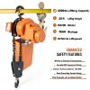 Electric Chain Hoist Winch 1Ton, 20Ft Wired Remote Control w/Emergency Stop Switch Double Chain Design Max Load 2200lbs Max Lift Height 20Ft 120V Crane Hoist for Garage Ceiling-1