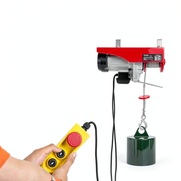 VEVOR 440lbs Electric Hoist with 14ft Wired Remote Control for Garage-1