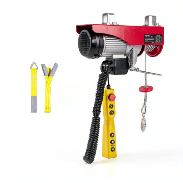 VEVOR 440lbs Electric Hoist with 14ft Wired Remote Control for Garage-5